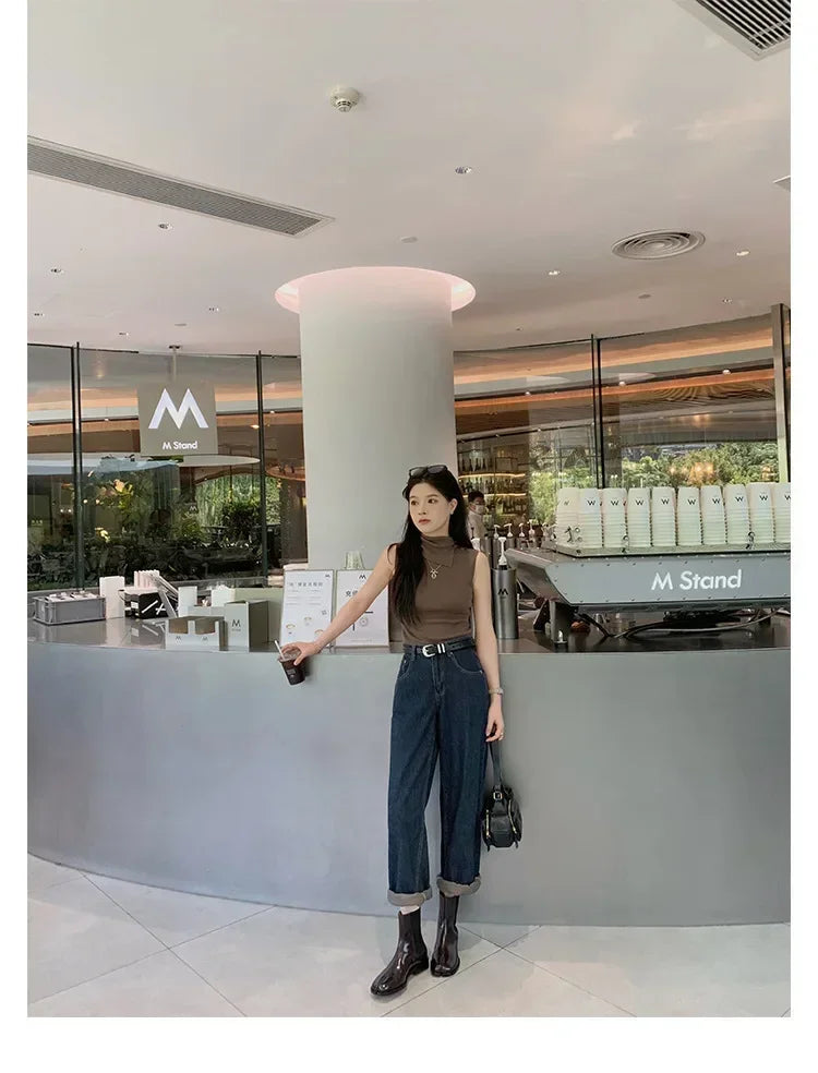 2025 Stretch Slip On Chelsea Boots Woman Split Toe Low Heels Ankle Botas Feminina Tabi Shoes Winter Patent/Matte Leather Botines