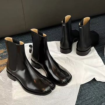 Elegant Split Toe Chelsea Boots - Women's Winter Fashion