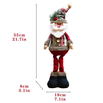 Charming Christmas Dolls Set - Santa, Snowman & Reindeer